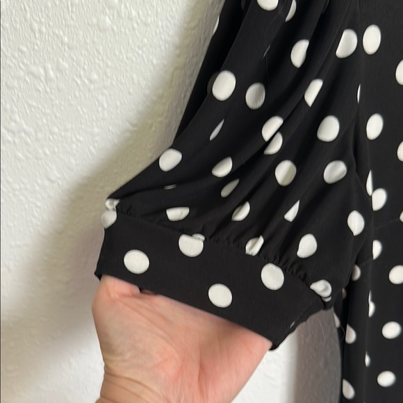 Tommy Hilfiger Polka Dot Black Shift Dress Size 6 - Picture 6 of 10